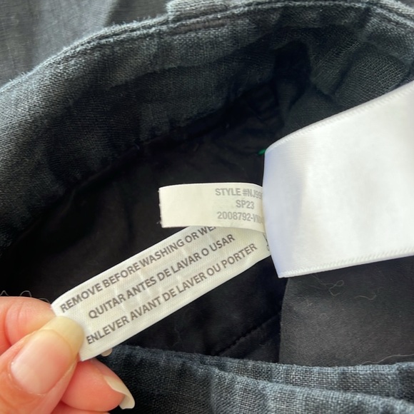 Madewell Harlow Black 100% Linen Wide Leg Pants 30" Size 6 $88 - Picture 11 of 11